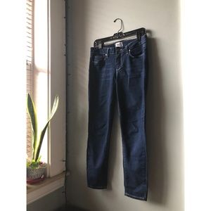 Paige Verdugo Skinny Crop Dark Wash Jeans